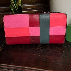 Fossil Multicolor Patchwork LEATHER Wallet